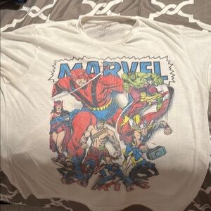 Marvel Superheroes Vintage Graphic Tee - Red, Blue, Green